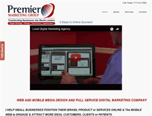 Tablet Screenshot of premierdigitalmarketers.com
